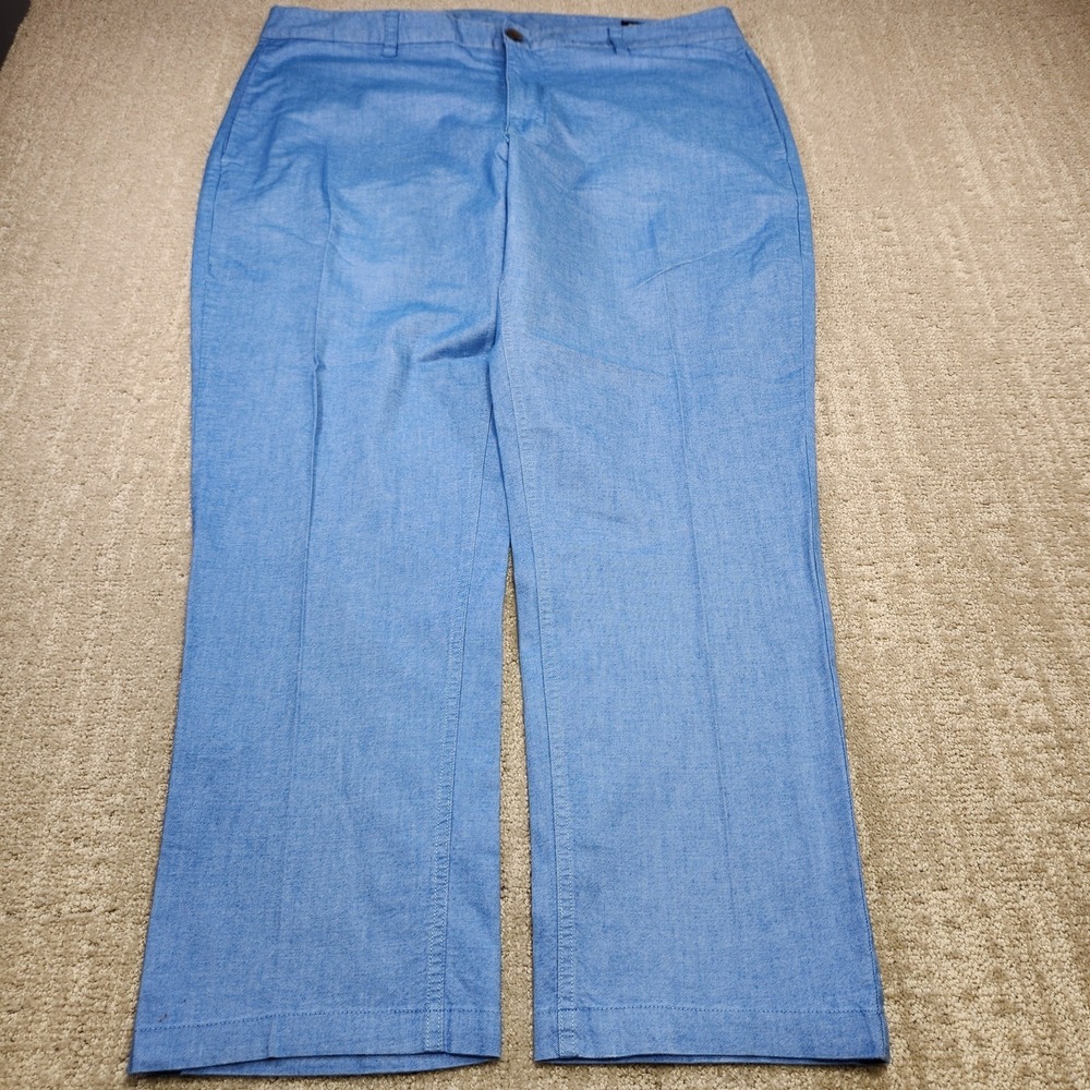 Bonobos Pants Men 38x28‎ READ* Slim Fit Blue Chambray Chino Preppy Golf
